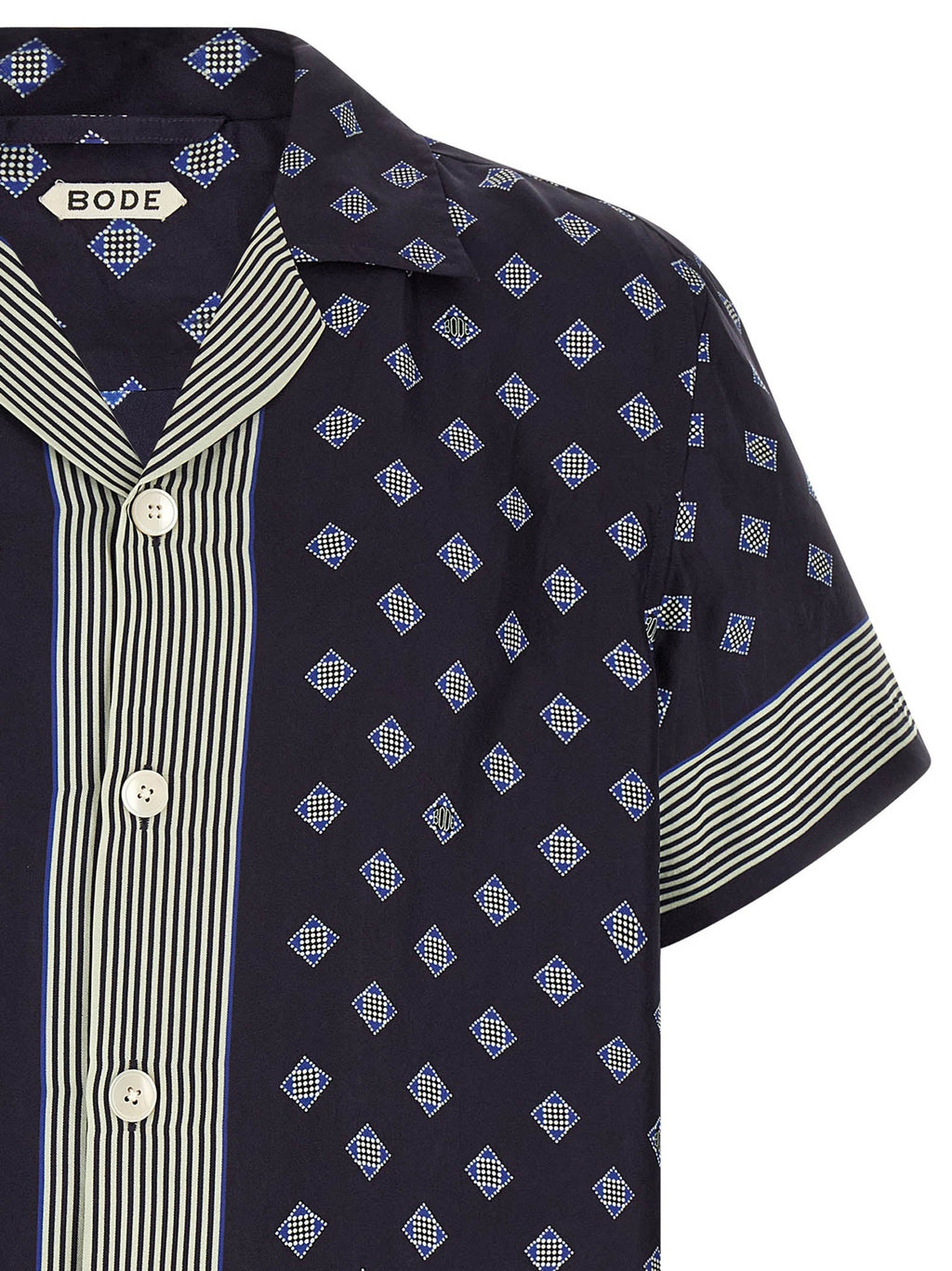 BODE Blue Silk Blouse
