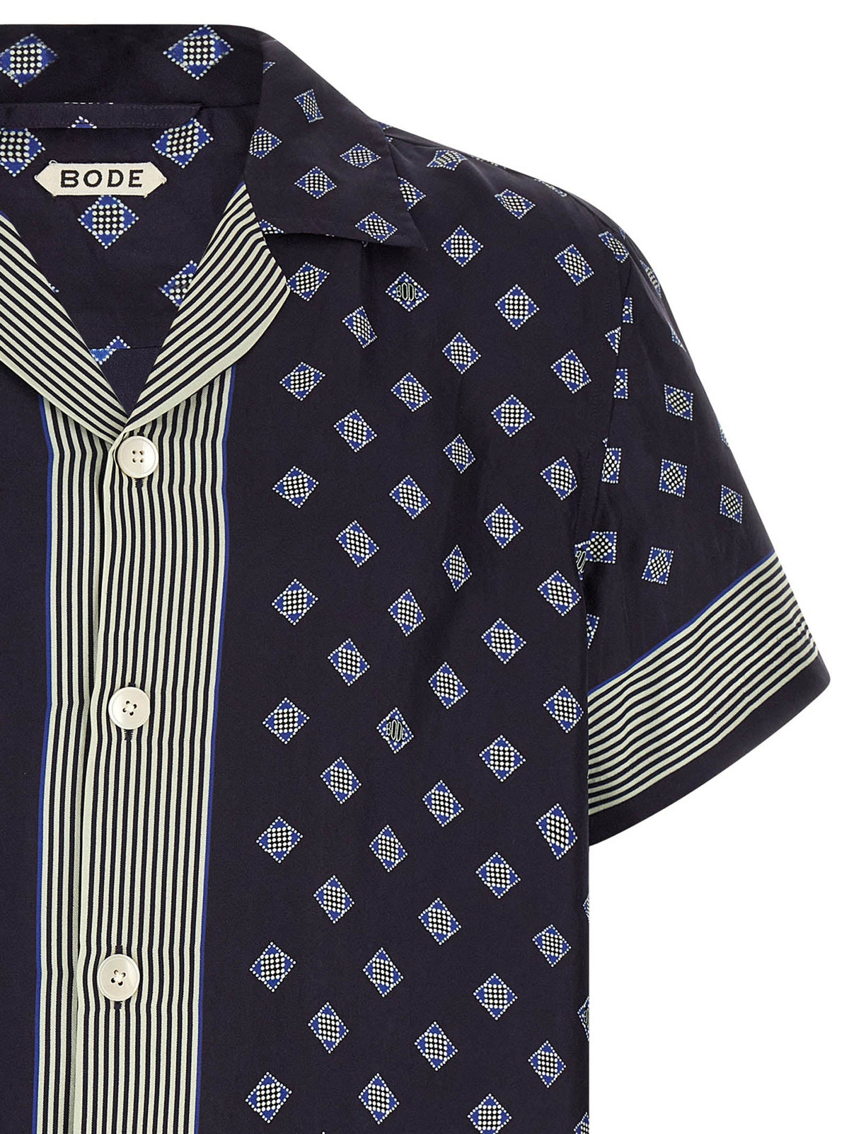 BODE Blue Silk Blouse