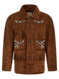 FOUND Brown Leather Leather Jacket