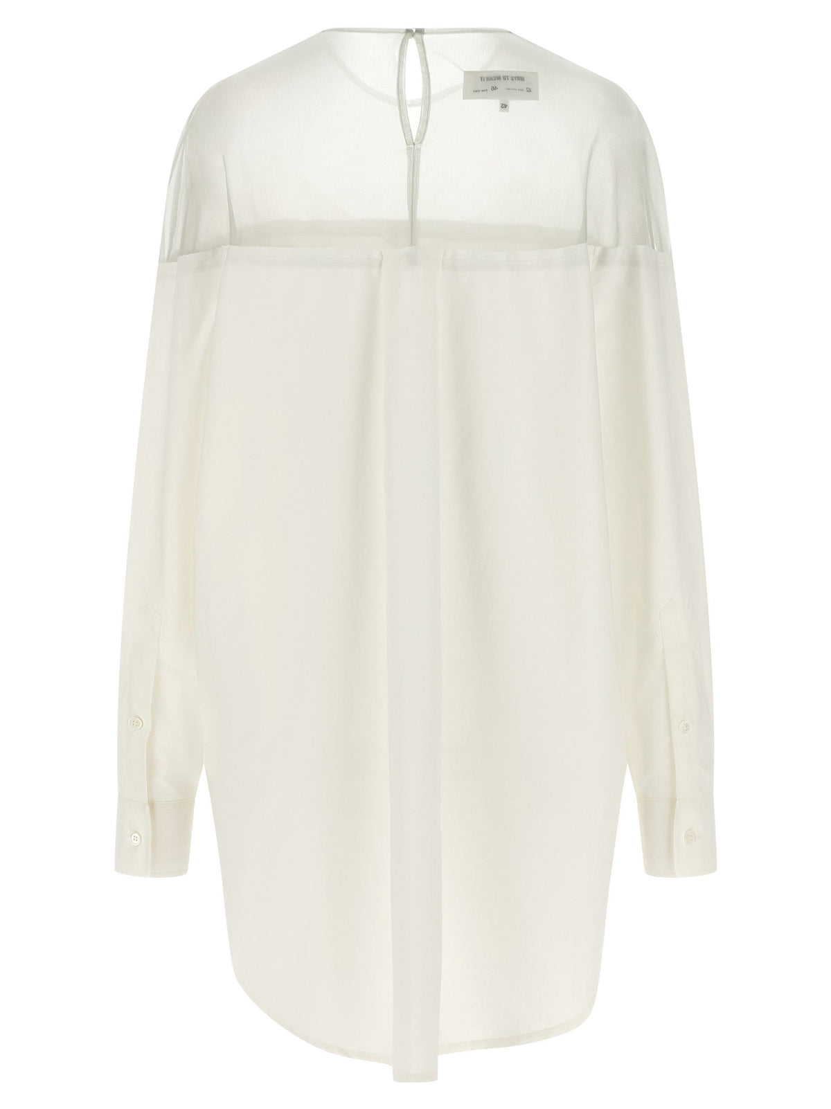 MM6 Maison Margiela White Cotton Blouse