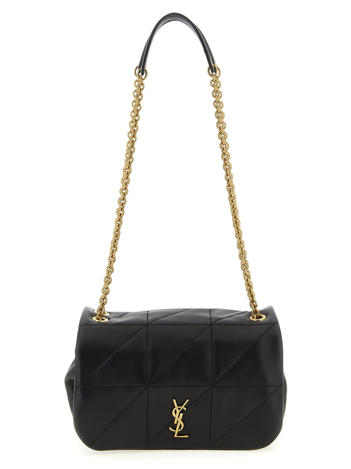 Saint Laurent Black Lamb Leather Shoulder Bag