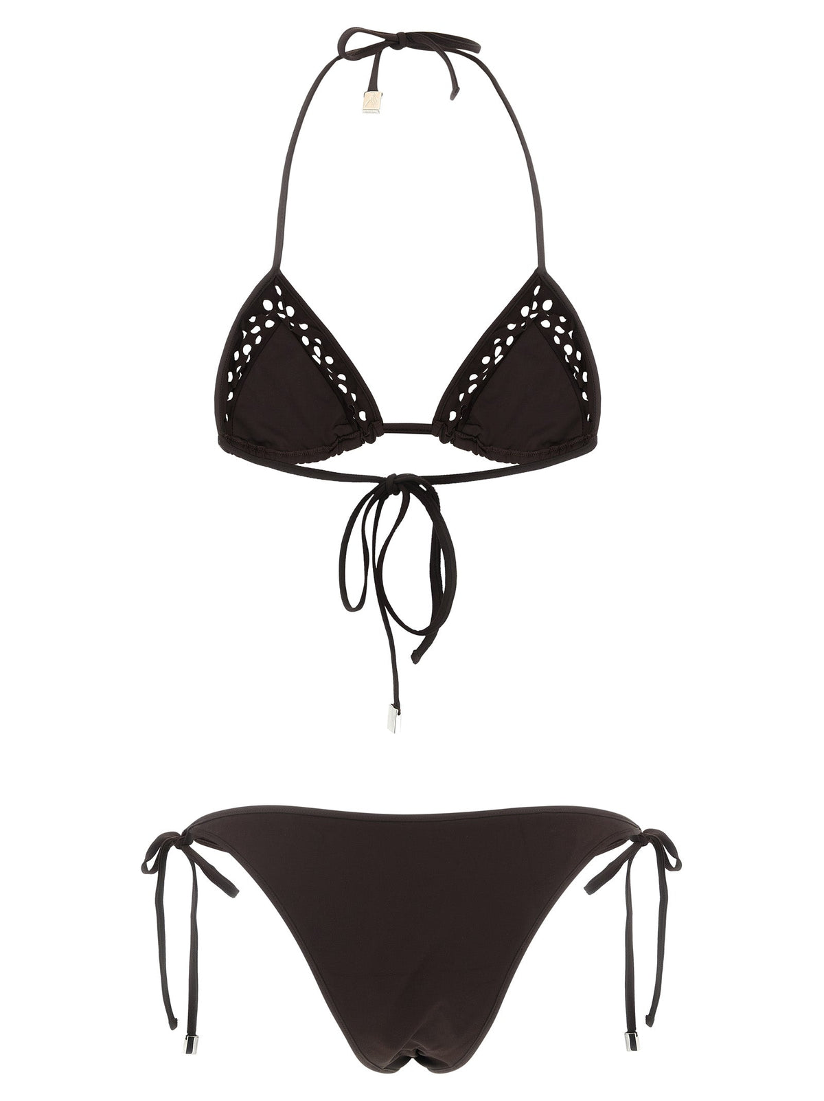 The Attico Brown Polyamide Bikini