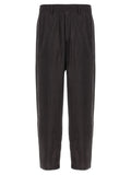 SSSTEIN Brown Silk Athletic Pants