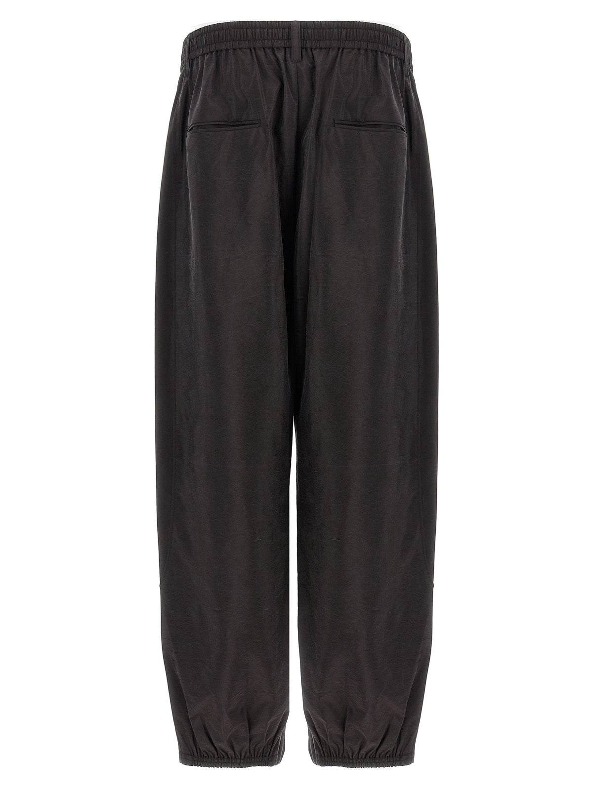SSSTEIN Brown Silk Athletic Pants