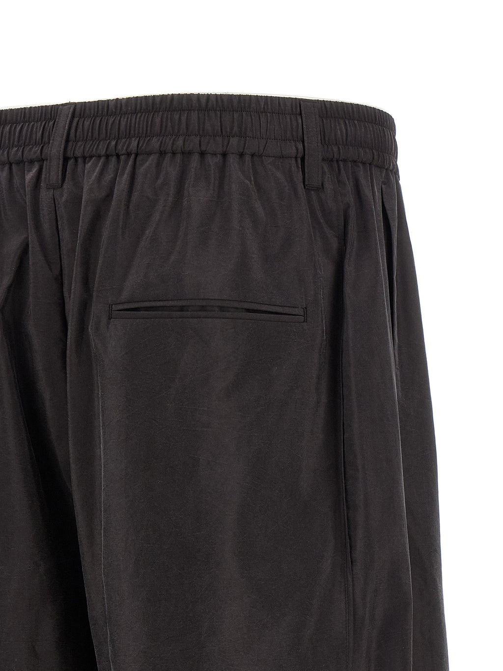 SSSTEIN Brown Silk Athletic Pants