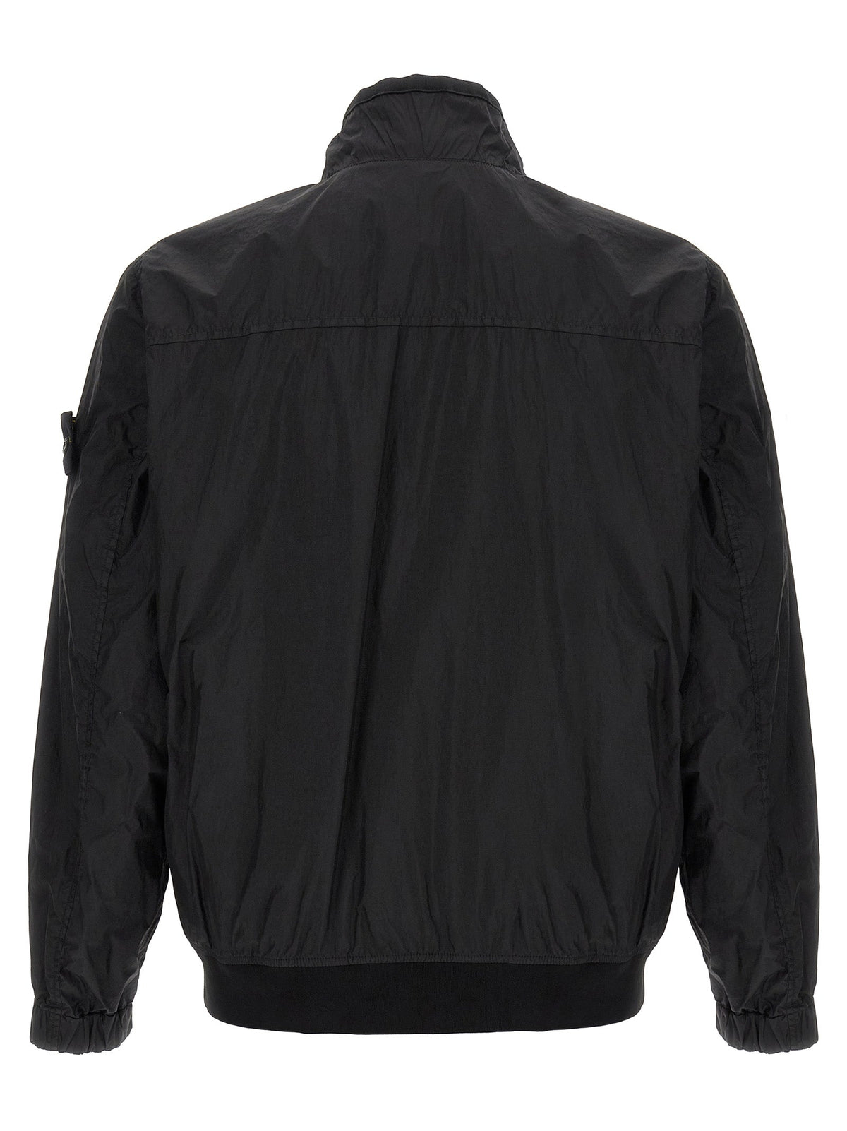 Stone Island Black Polyamide Full-Length Jacket