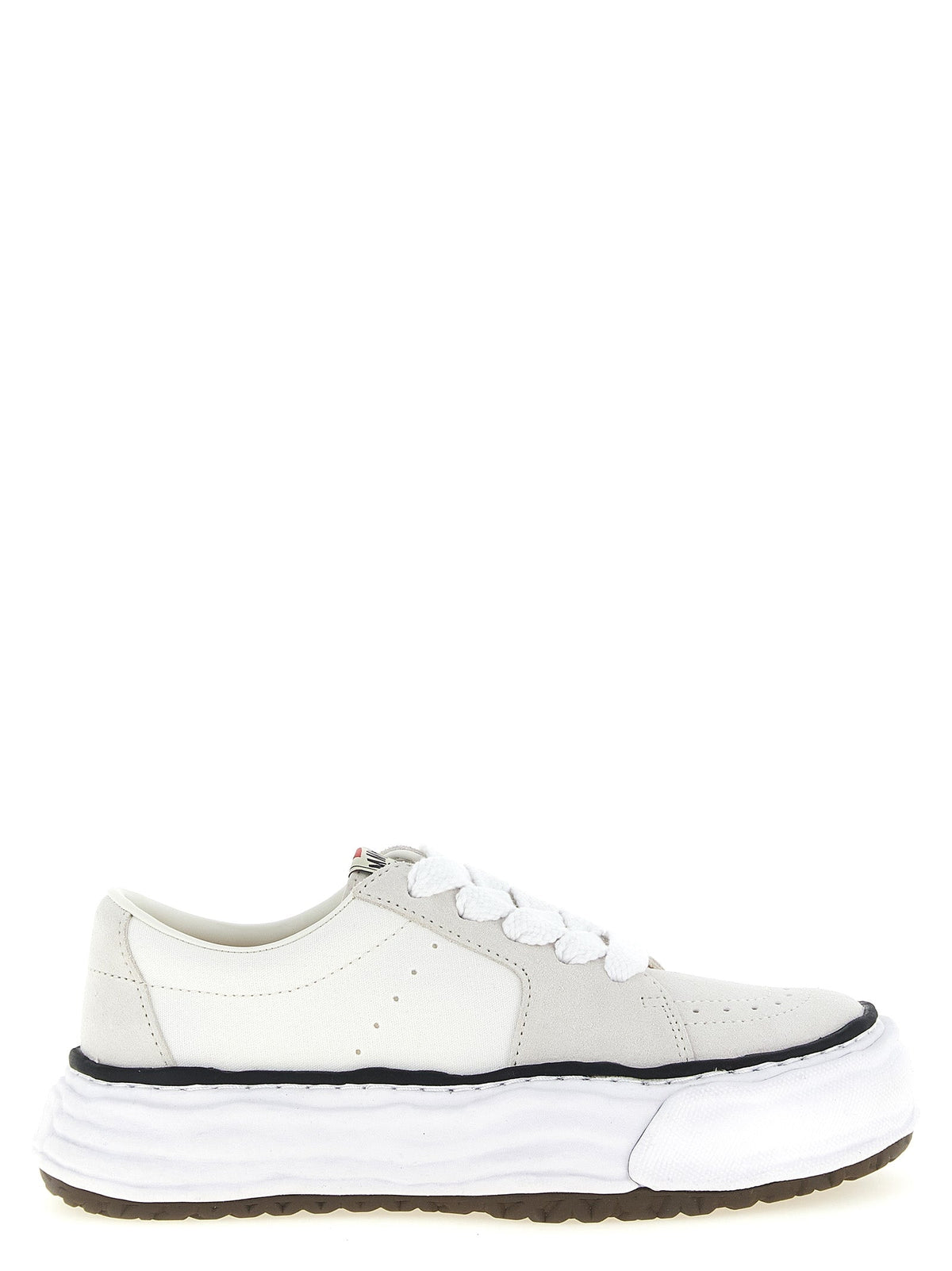 Maison Mihara Yasuhiro White Cowhide Platform Sneakers
