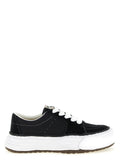 Maison Mihara Yasuhiro Black Cowhide Platform Sneakers