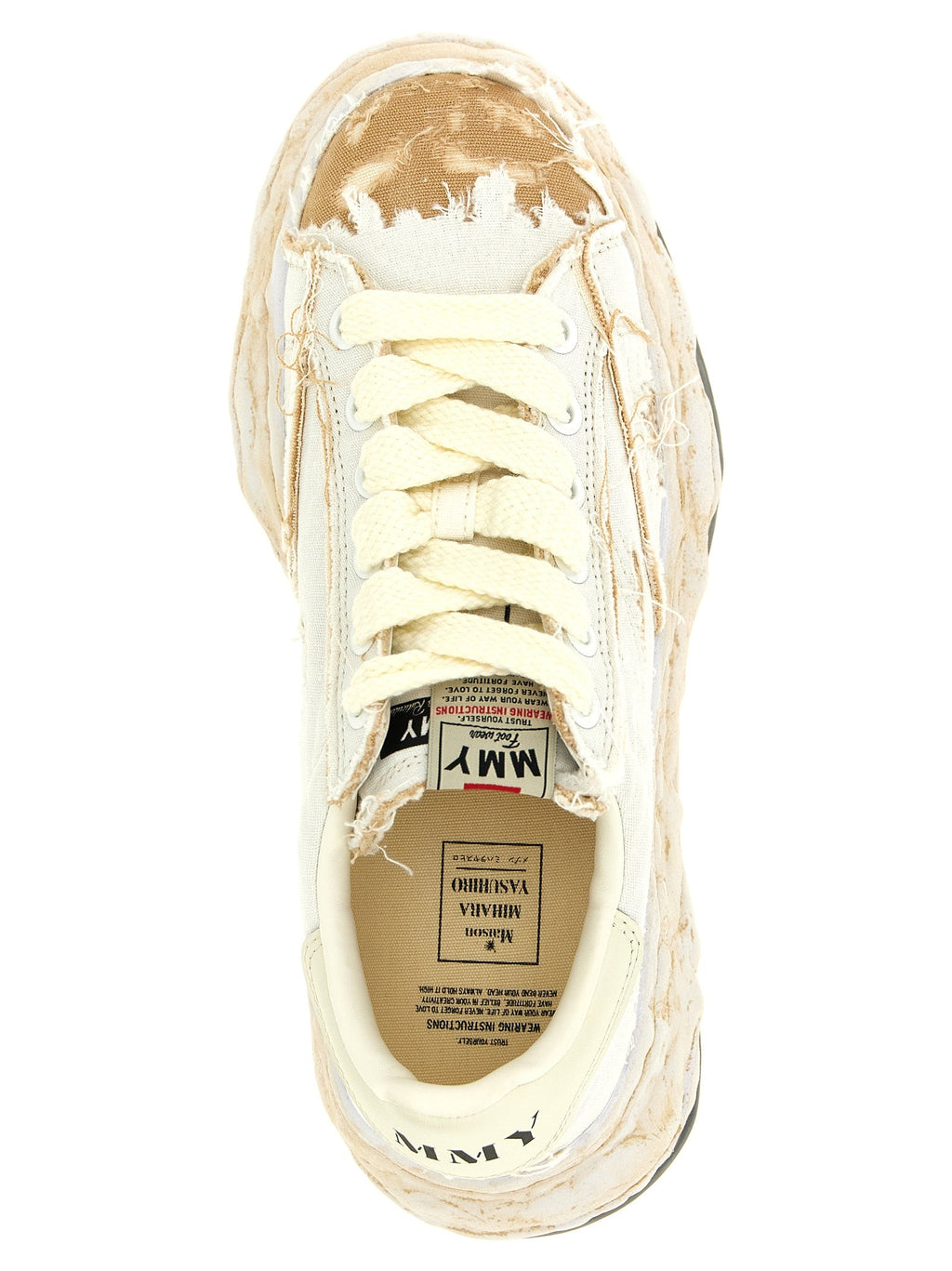 Maison Mihara Yasuhiro White Cotton Sneakers