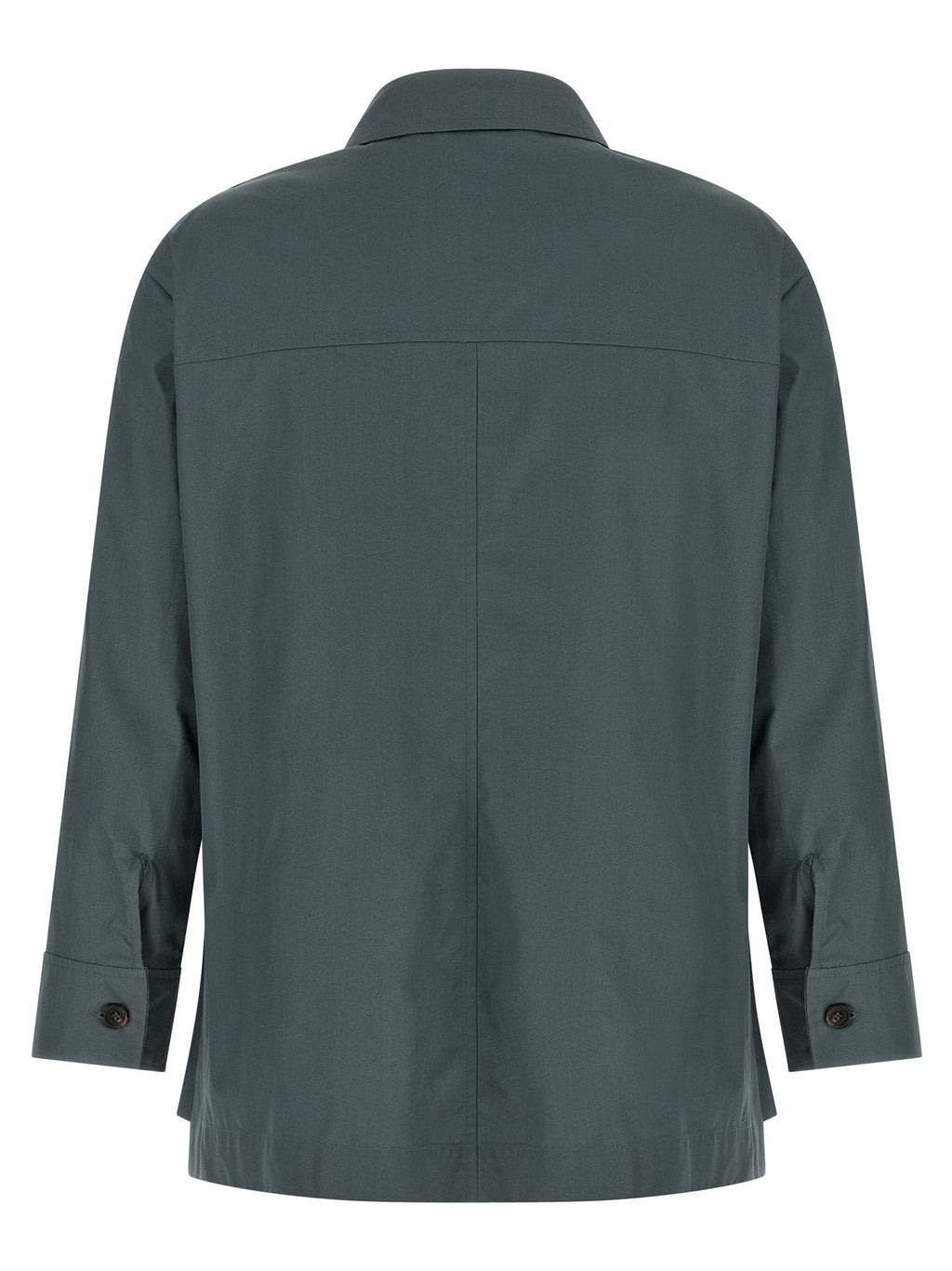 'S Max Mara Gray Cotton Blouse
