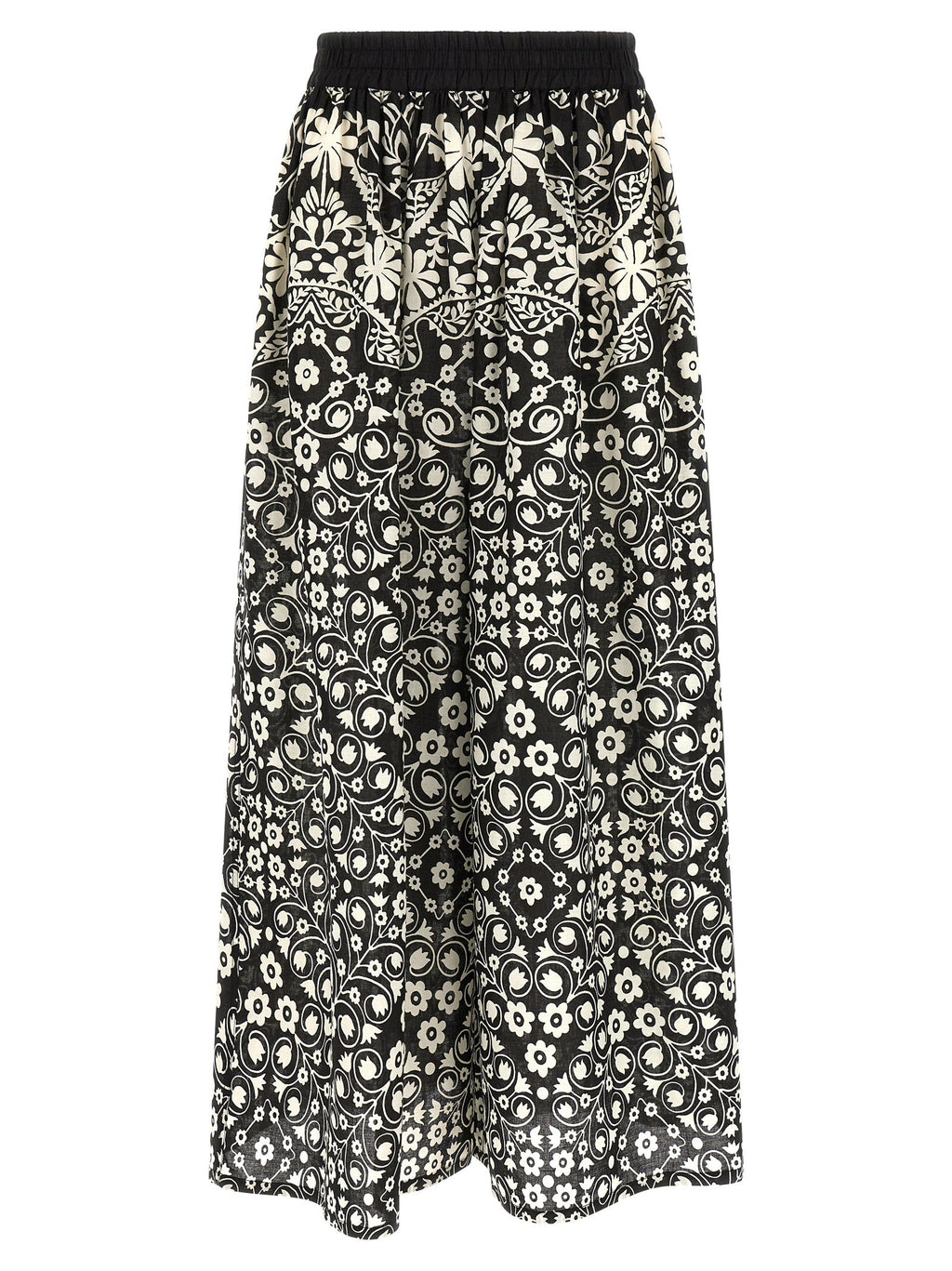 Max Mara Bicolor Cotton Flared Pants