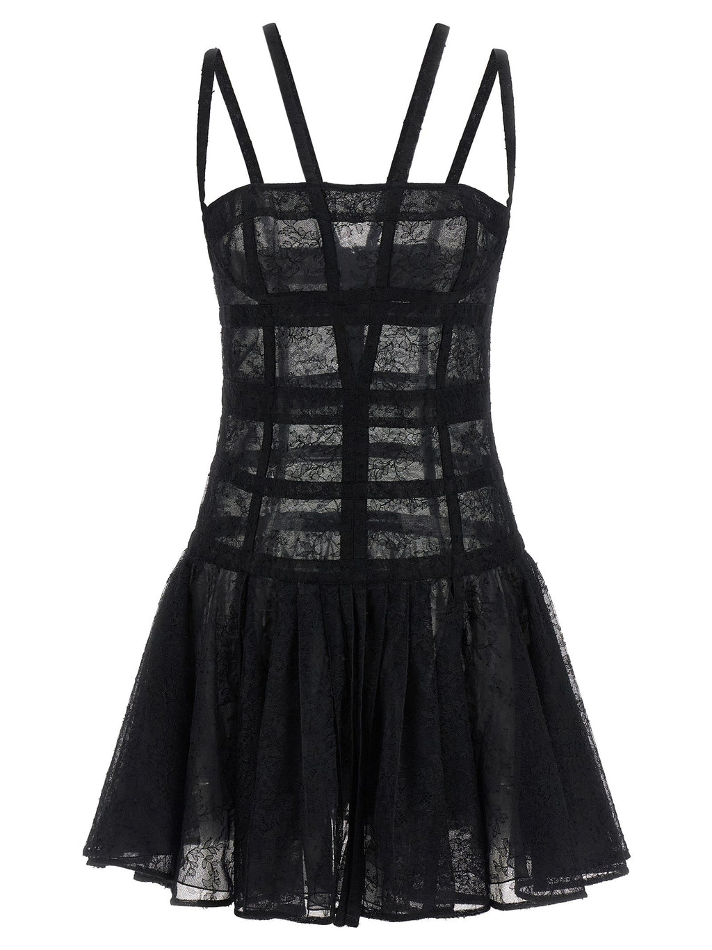 Giovanni Bedin Black Polyamide Short Dress