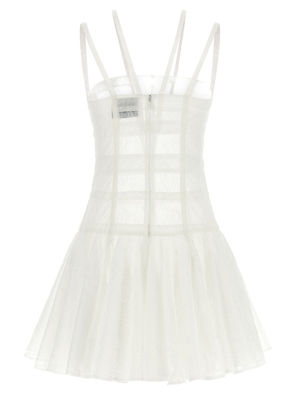 Giovanni Bedin White Polyamide Short Dress