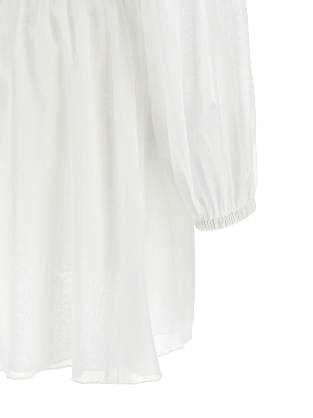 Giovanni Bedin White Cotton Short Dress