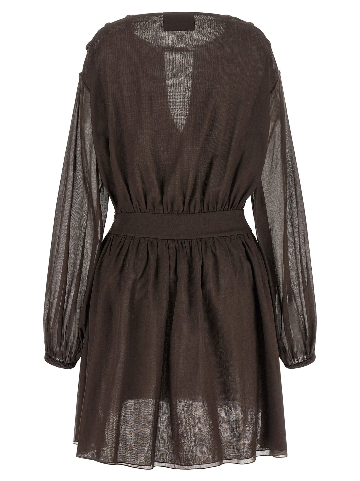Giovanni Bedin Brown Cotton Short Dress