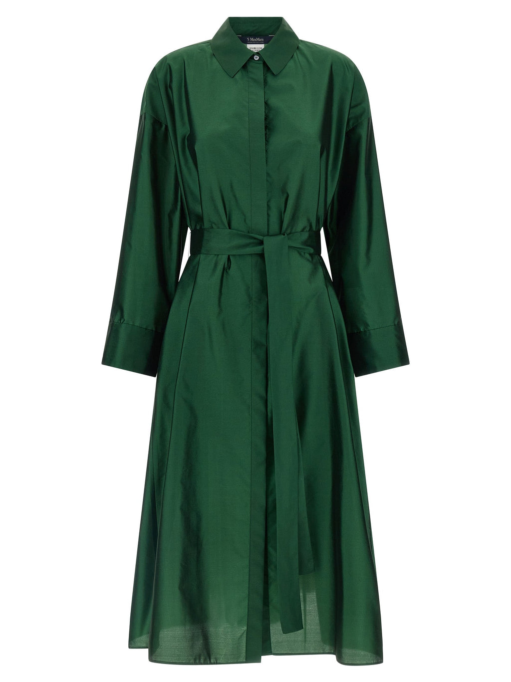 'S Max Mara Bicolor Polyester Midi Dress