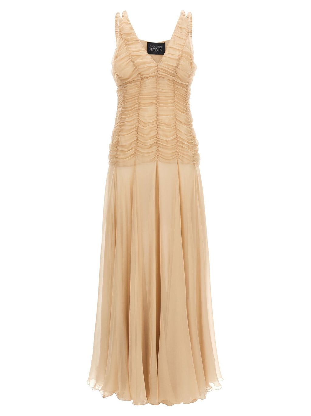 Giovanni Bedin Multicolor Silk Long Dress
