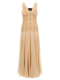 Giovanni Bedin Multicolor Silk Long Dress