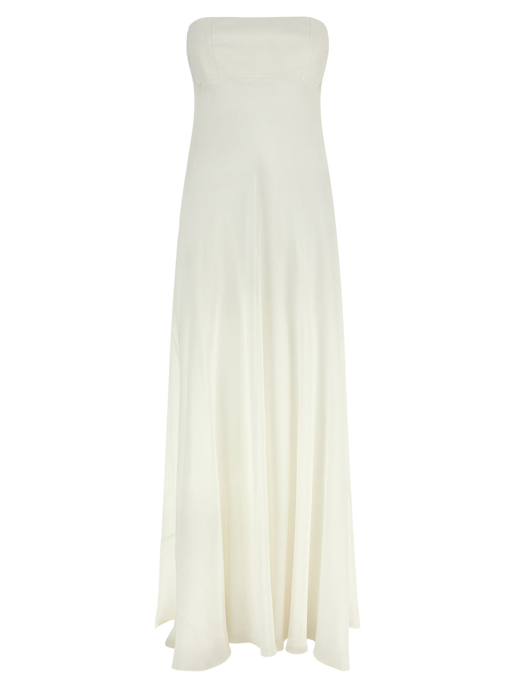 Giovanni Bedin White Silk Long Dress