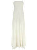 Giovanni Bedin White Silk Long Dress