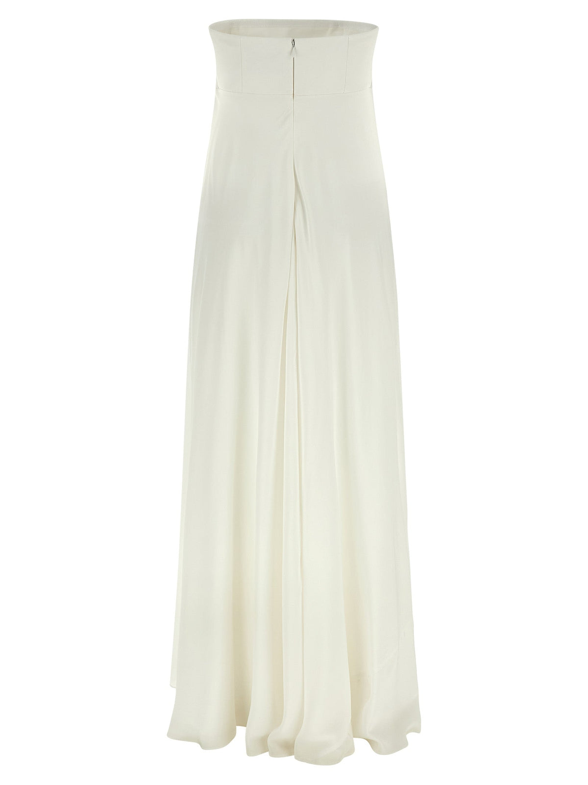 Giovanni Bedin White Silk Long Dress