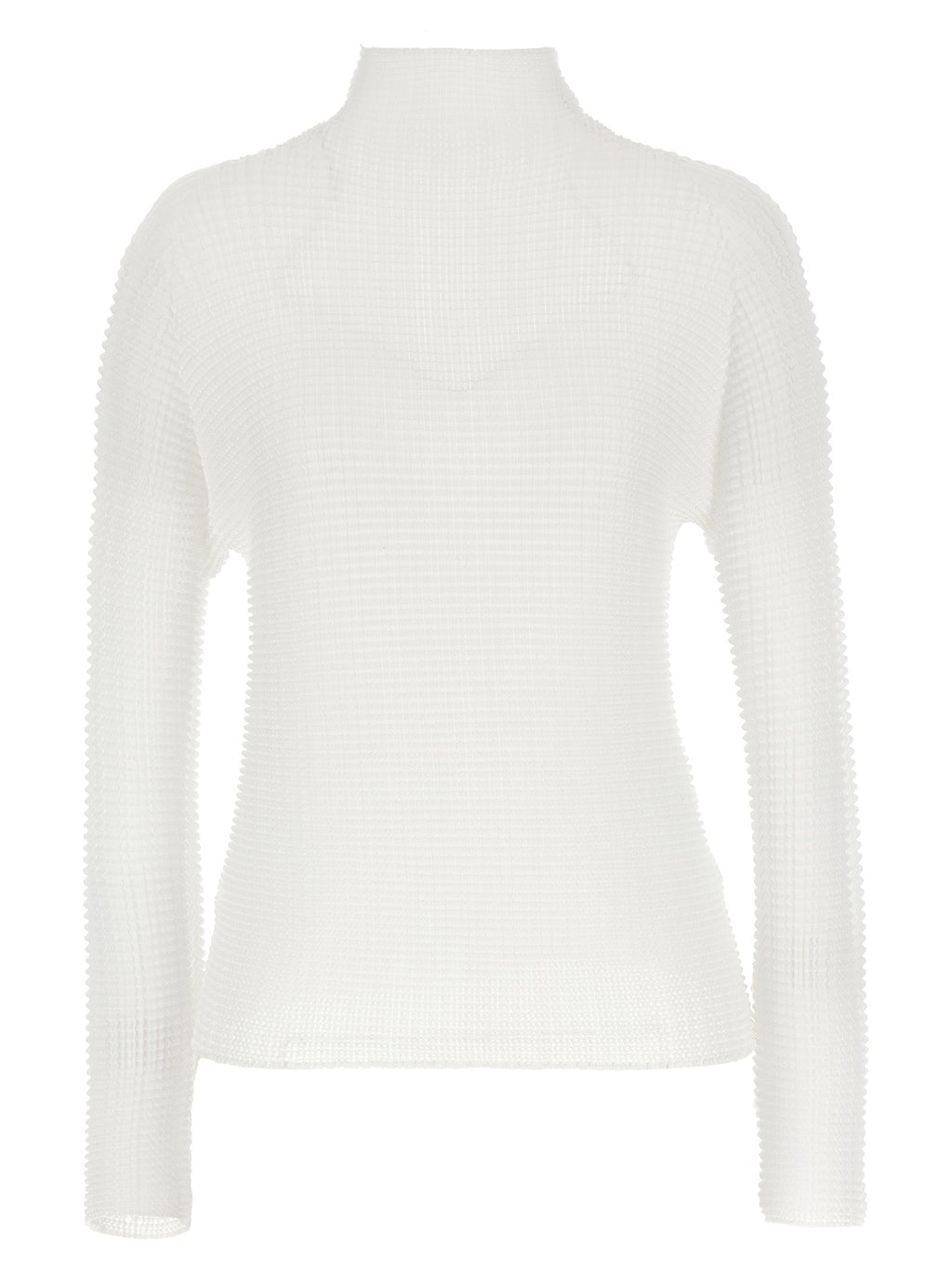 Issey Miyake White Polyester Cardigan