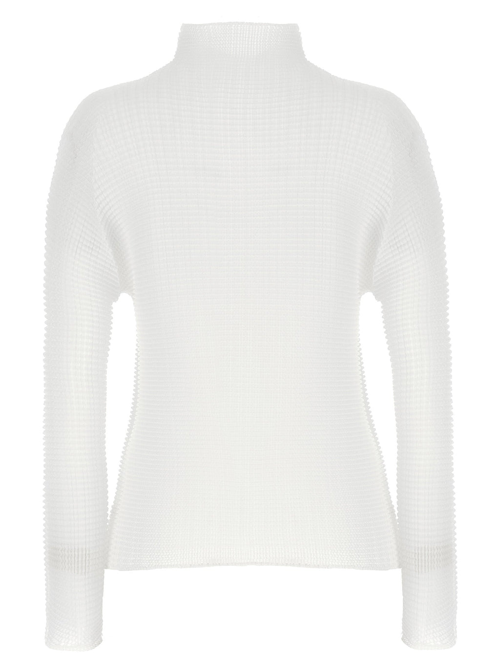 Issey Miyake White Polyester Cardigan
