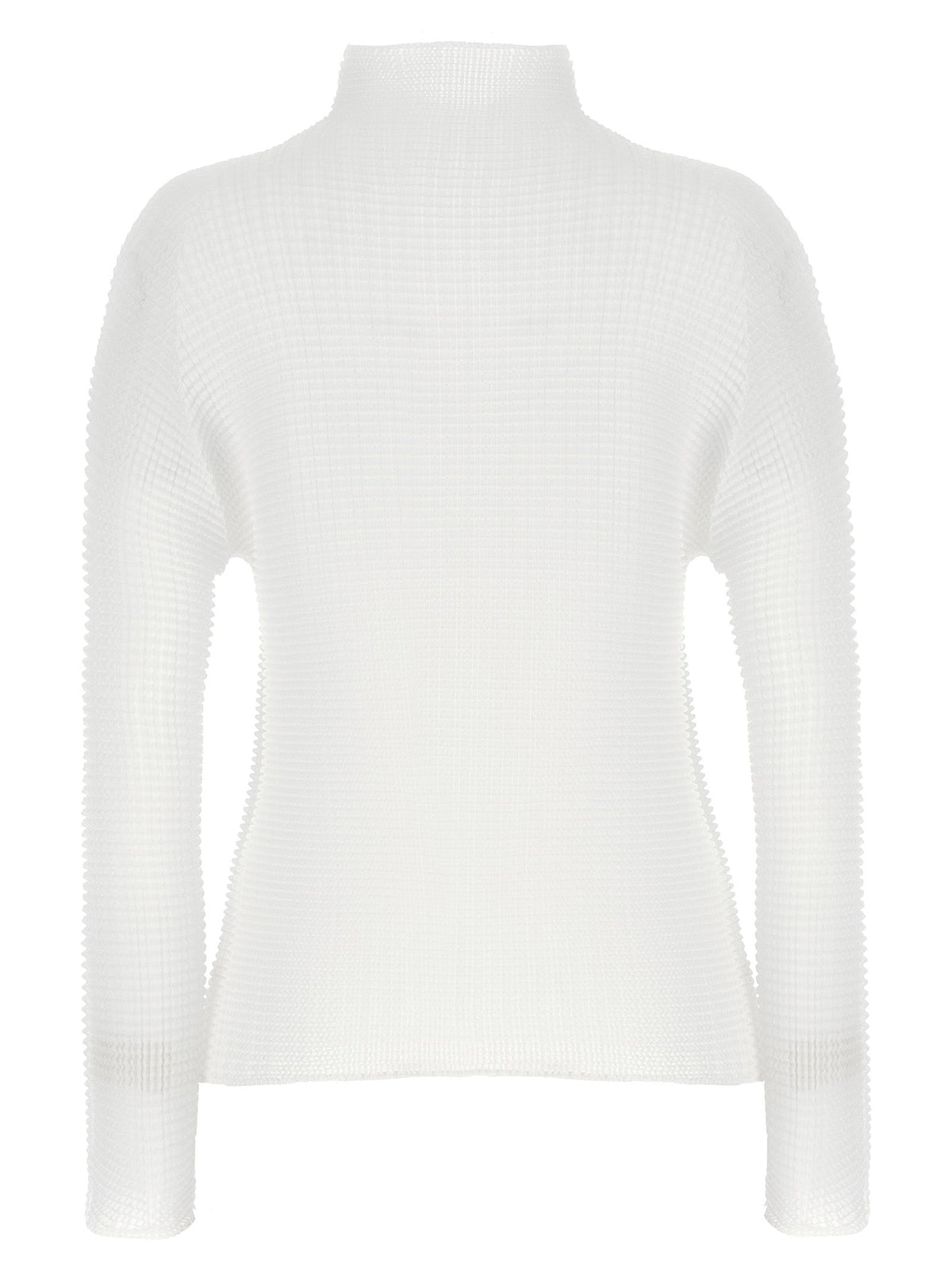 Issey Miyake White Polyester Cardigan