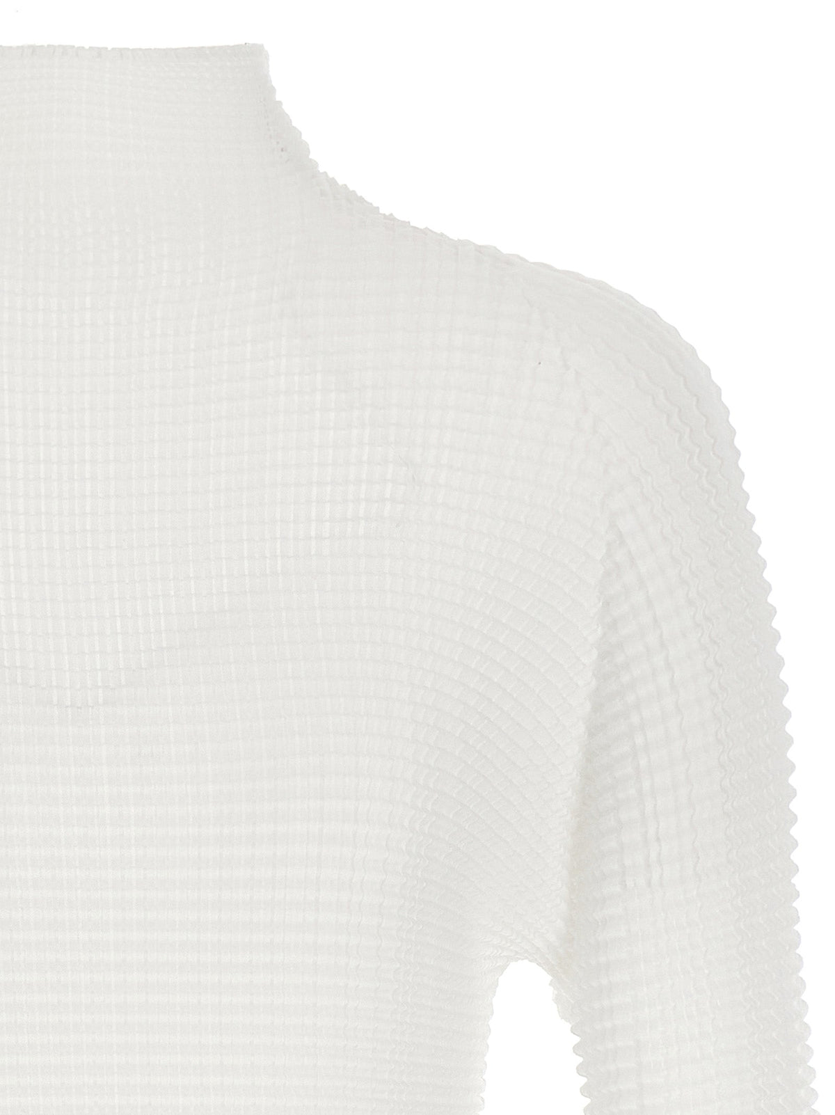 Issey Miyake White Polyester Cardigan