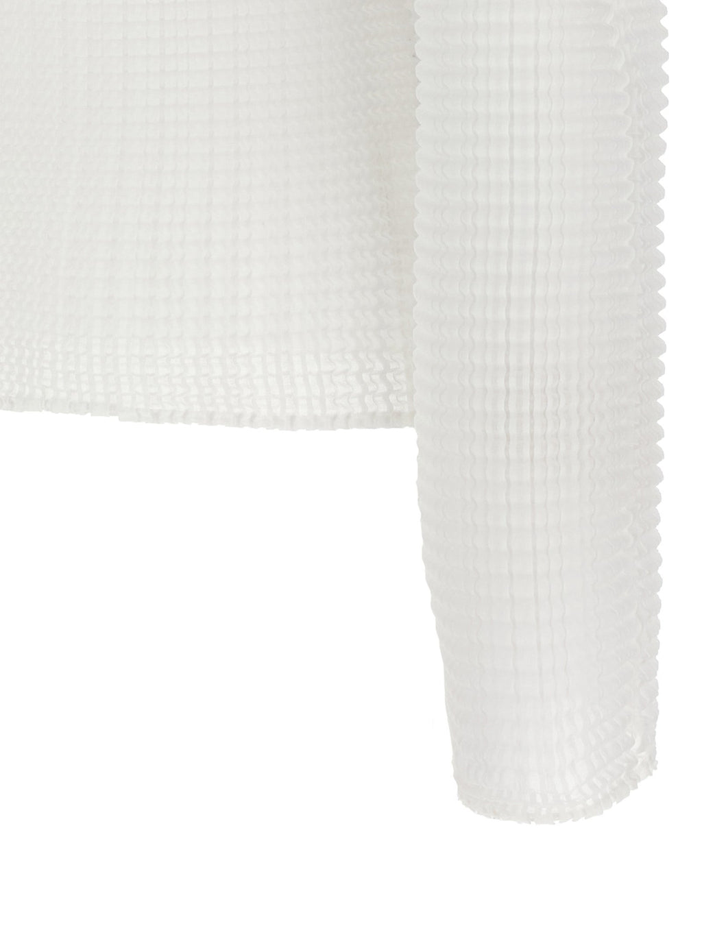 Issey Miyake White Polyester Cardigan