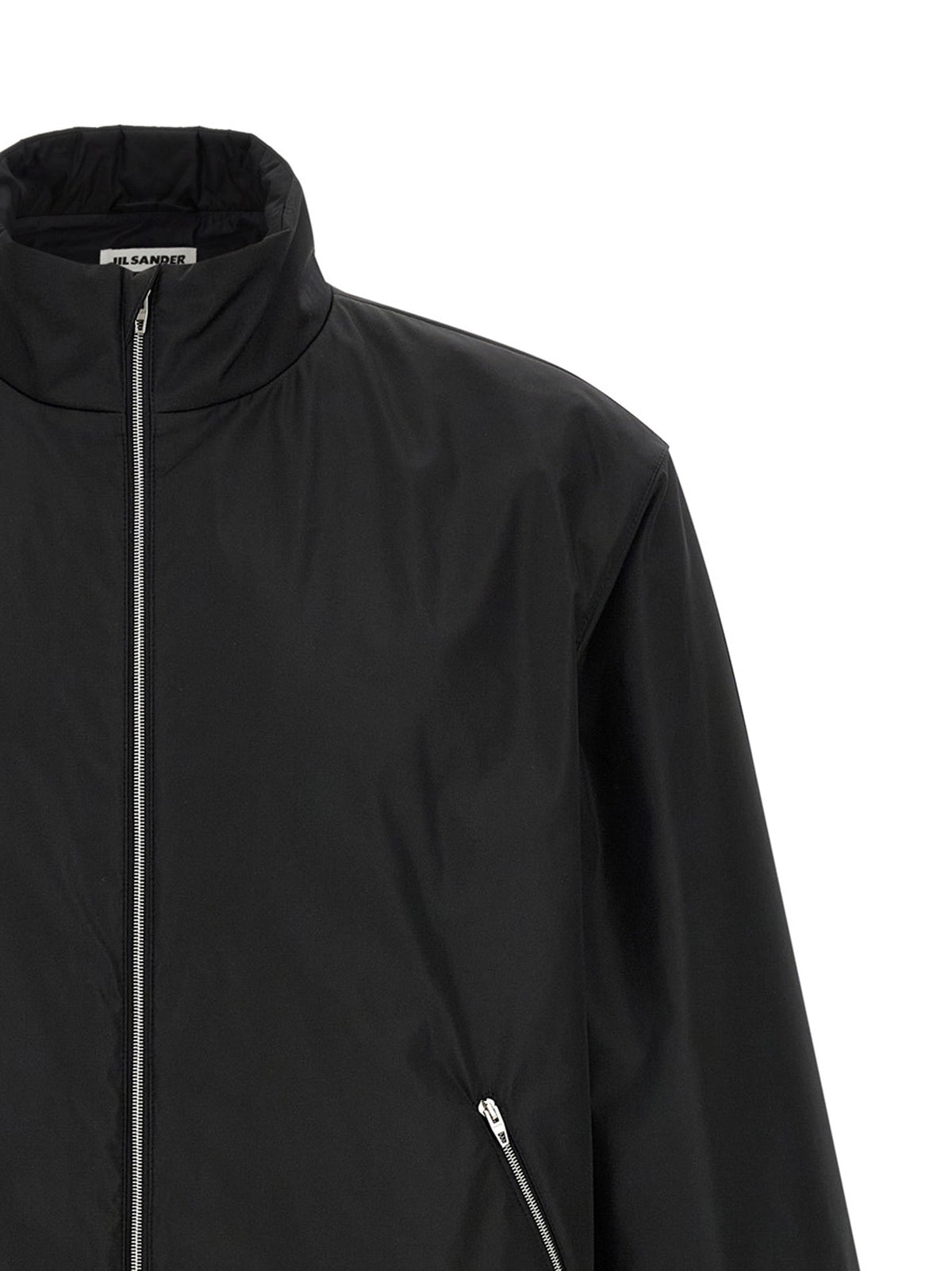 Jil Sander Black Polyester Full-Length Jacket