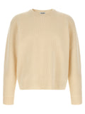 Jil Sander White Wool Cardigan