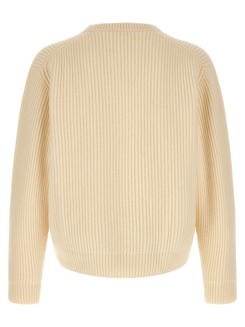 Jil Sander White Wool Cardigan