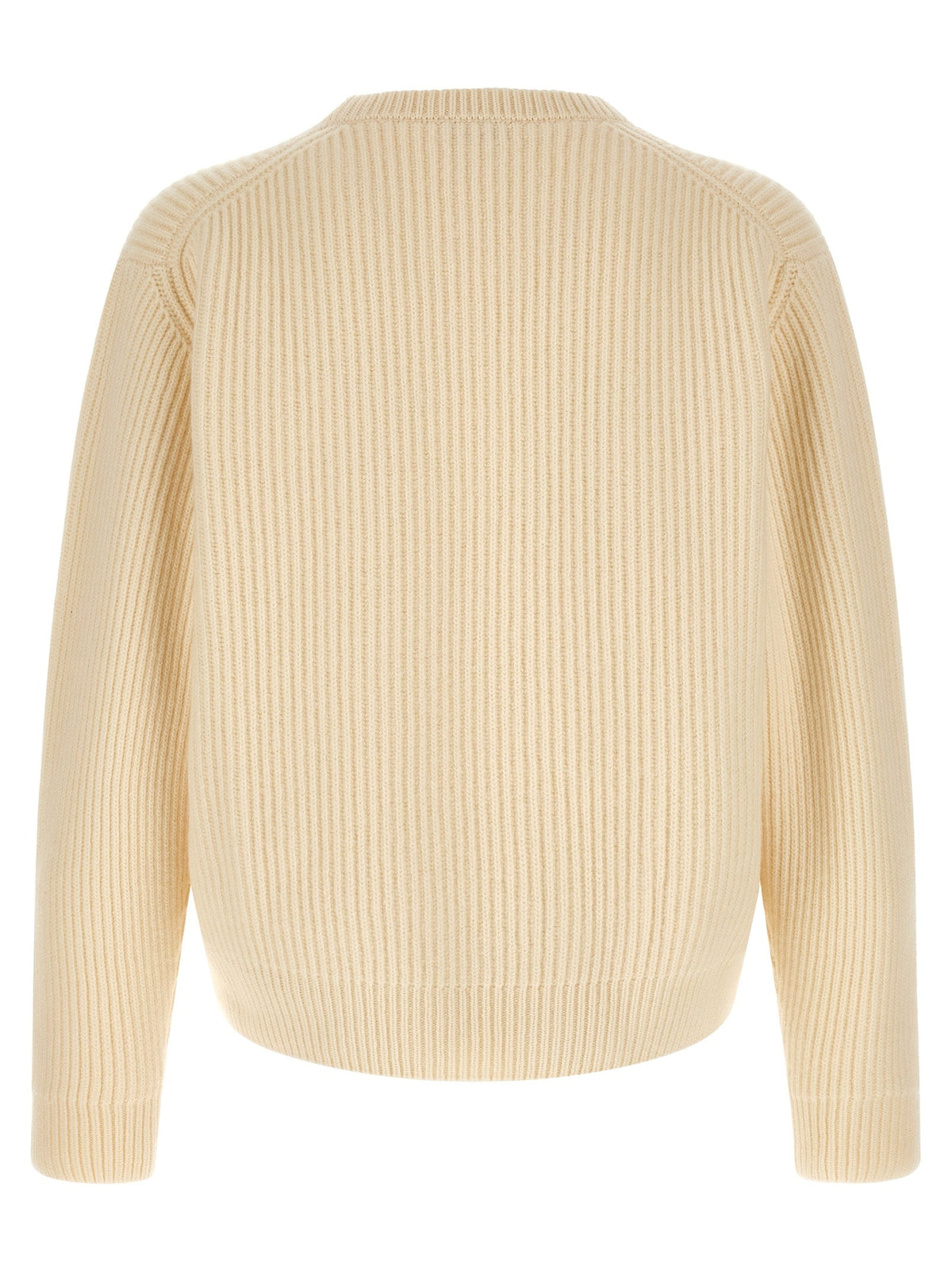 Jil Sander White Wool Cardigan