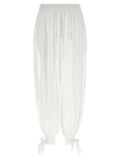 The Andamane White Cotton Casual Pants