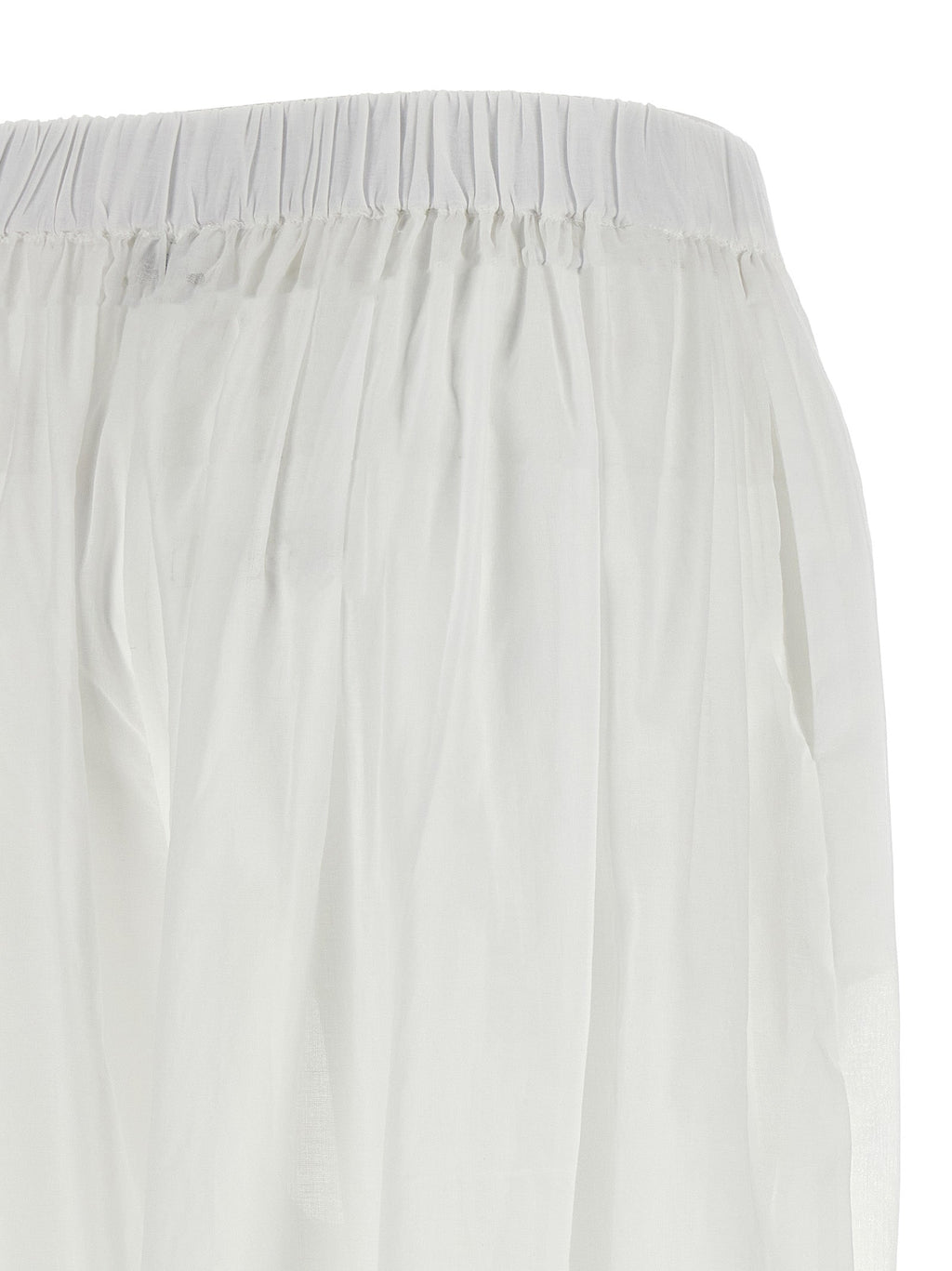 The Andamane White Cotton Casual Pants