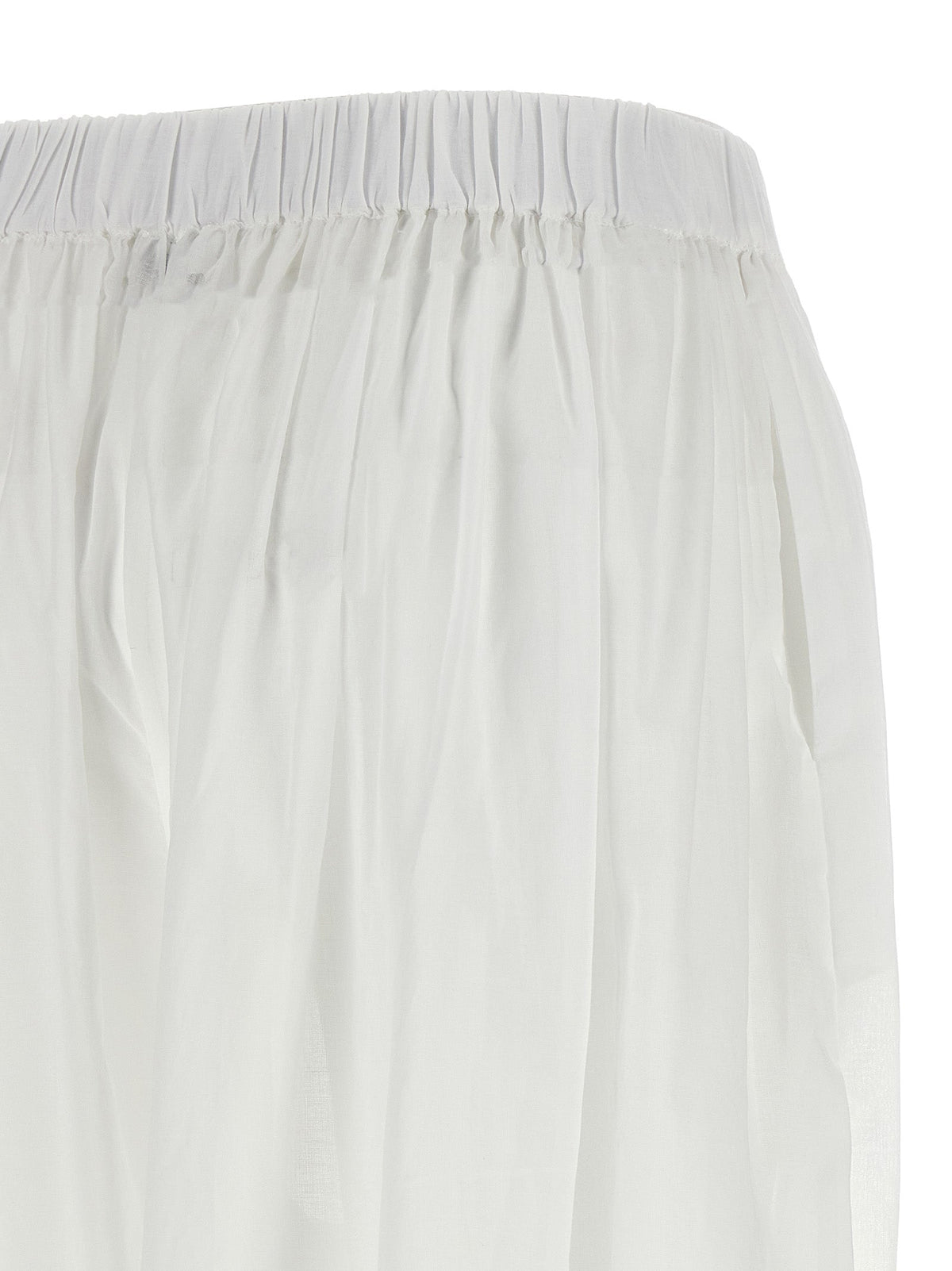 The Andamane White Cotton Casual Pants