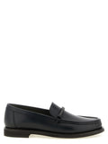 Brunello Cucinelli Black Calfskin Slip-On Loafers