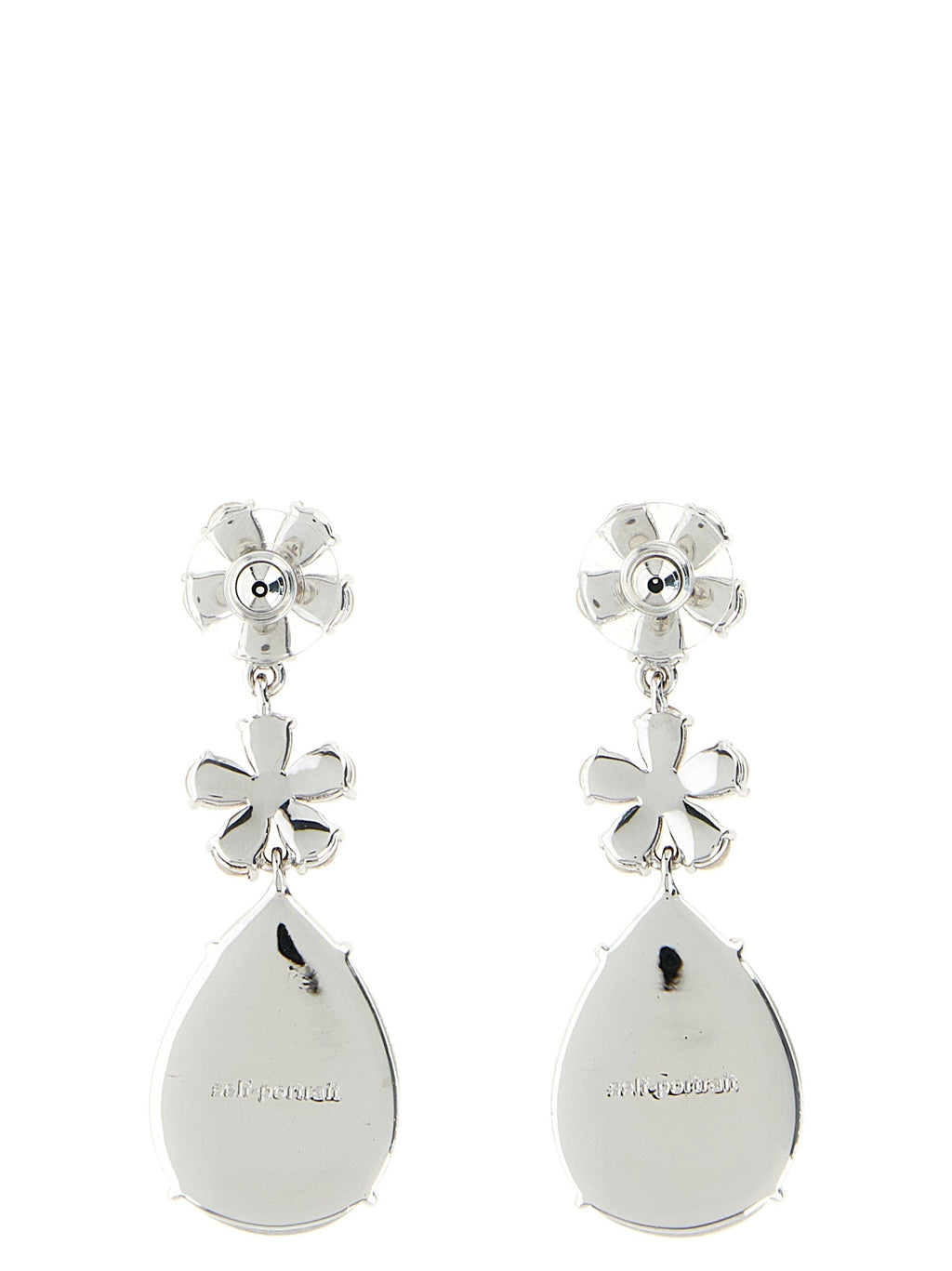 Self-Portrait Silver Brass Earrings