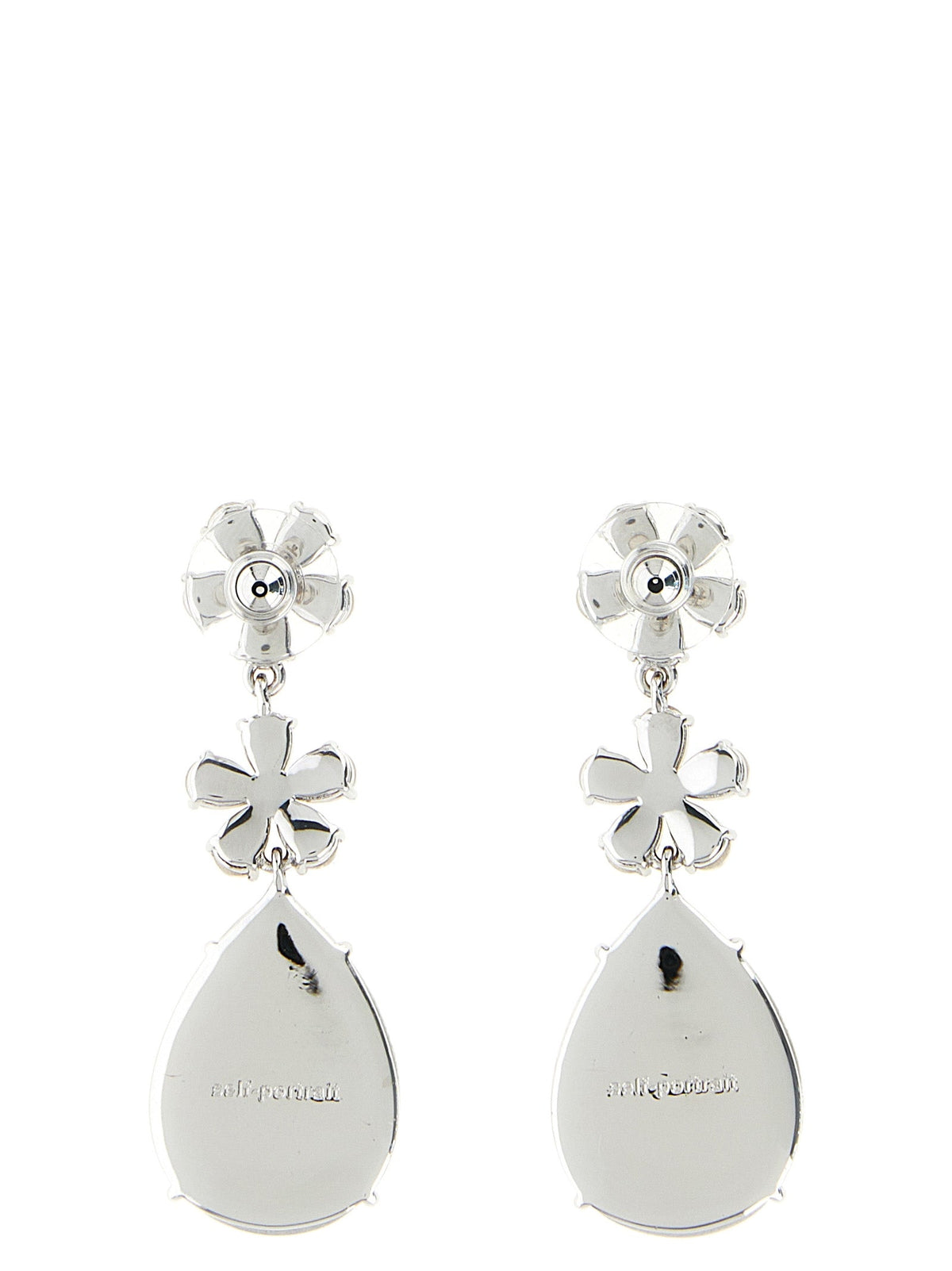 Self-Portrait Silver Brass Earrings