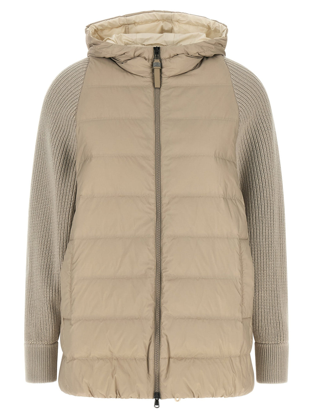 Brunello Cucinelli Beige Polyester Full-Length Jacket