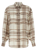 Brunello Cucinelli Beige Silk Blouse
