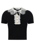 Self-Portrait Bicolor Wool Blouse