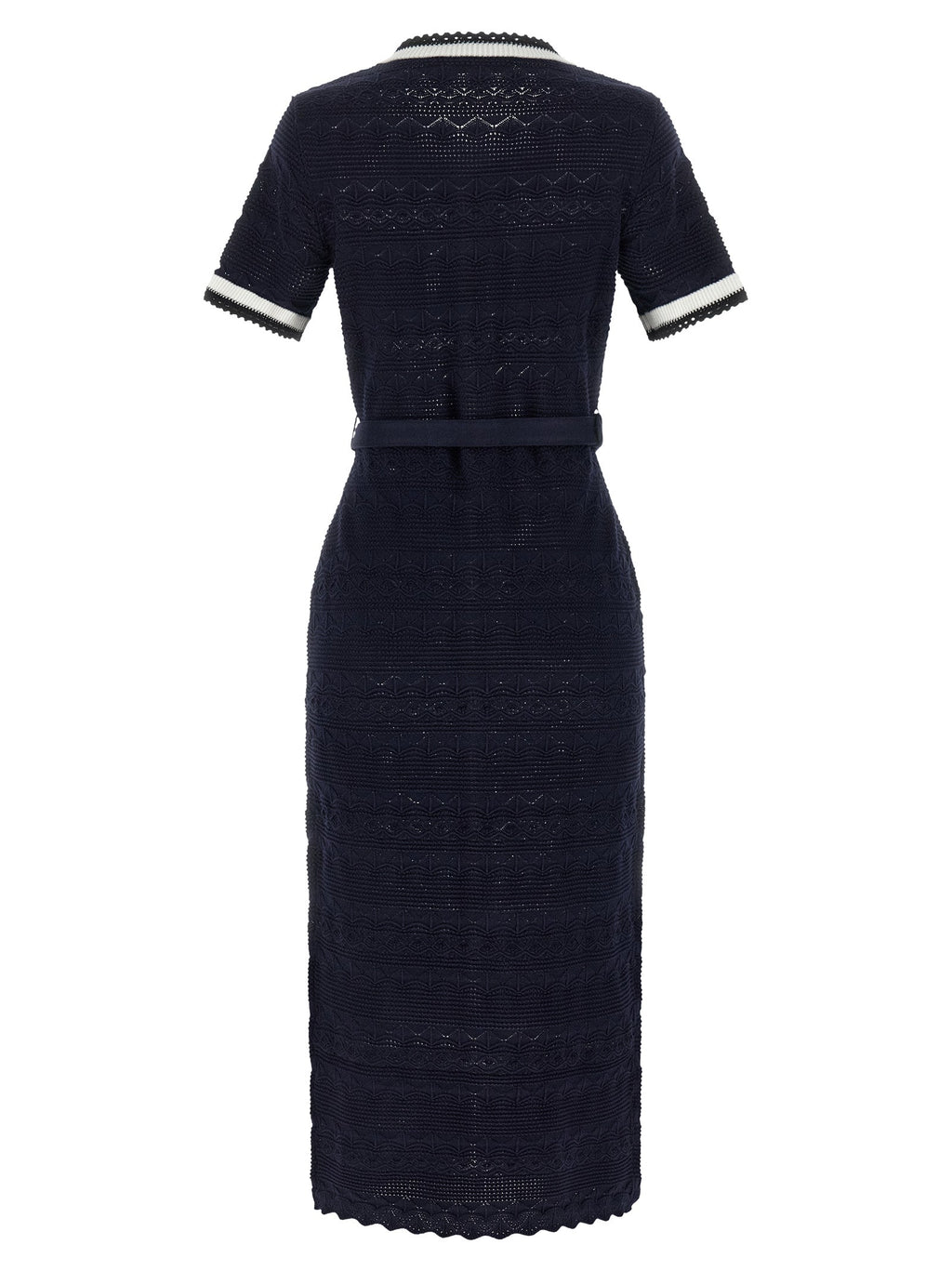 Self-Portrait Blue Cotton Midi Dress