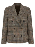 Brunello Cucinelli Beige Alpaca Leather Blazer