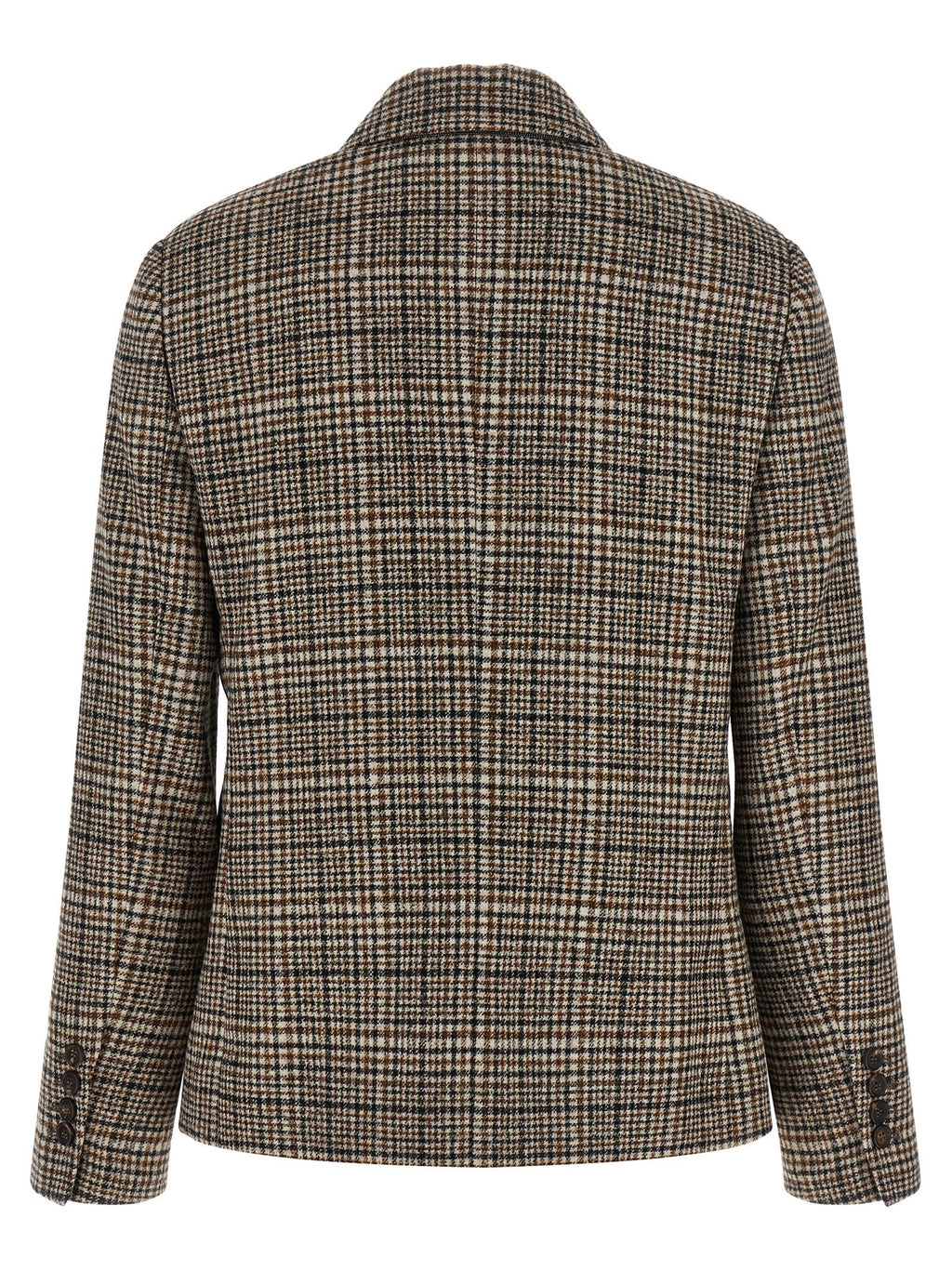 Brunello Cucinelli Beige Alpaca Leather Blazer