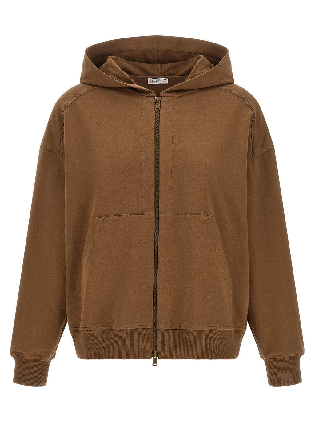 Brunello Cucinelli Brown Cotton Hoodie