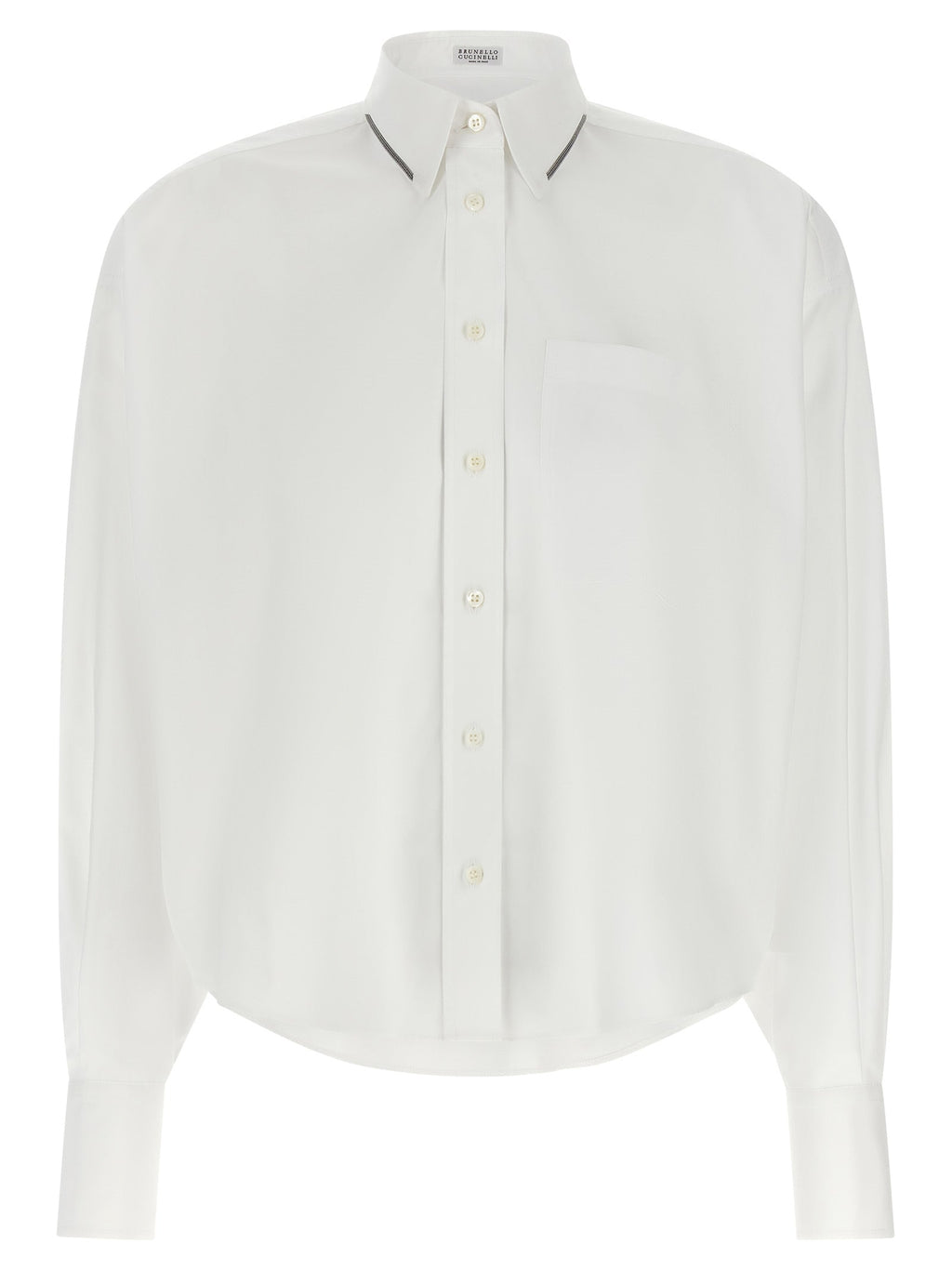 Brunello Cucinelli White Cotton Blouse