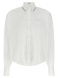 Brunello Cucinelli White Cotton Blouse