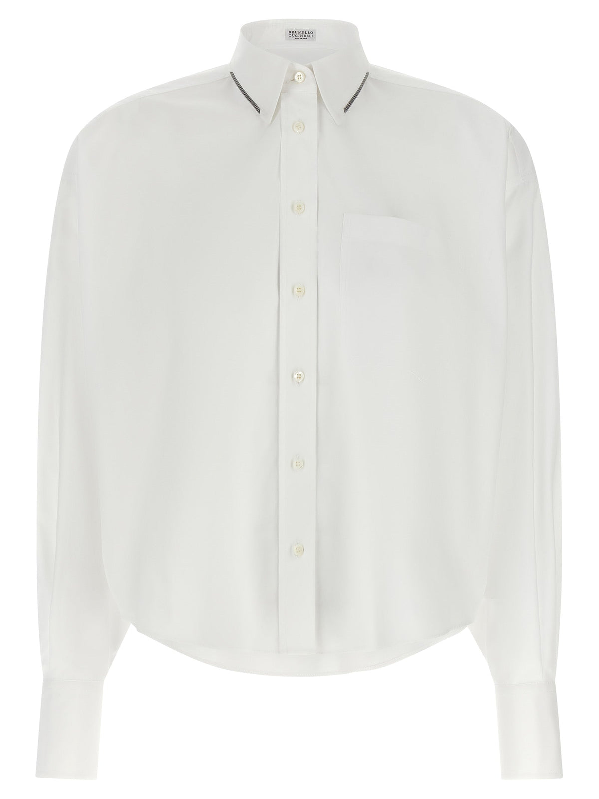 Brunello Cucinelli White Cotton Blouse